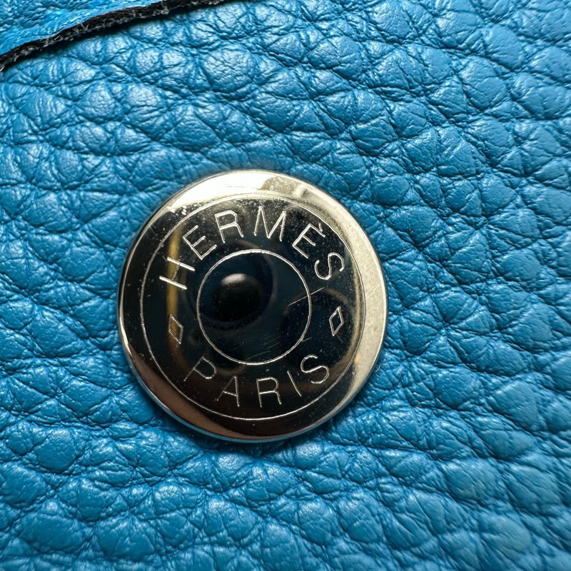 HERMES GARDEN PARTY 36 藍色真皮手提包 A Stamp-7