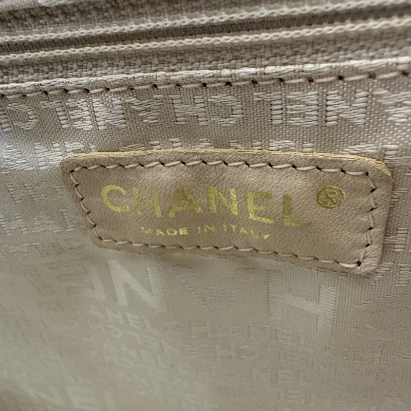 CHANEL 復古粉紫色帆布小托特包-18