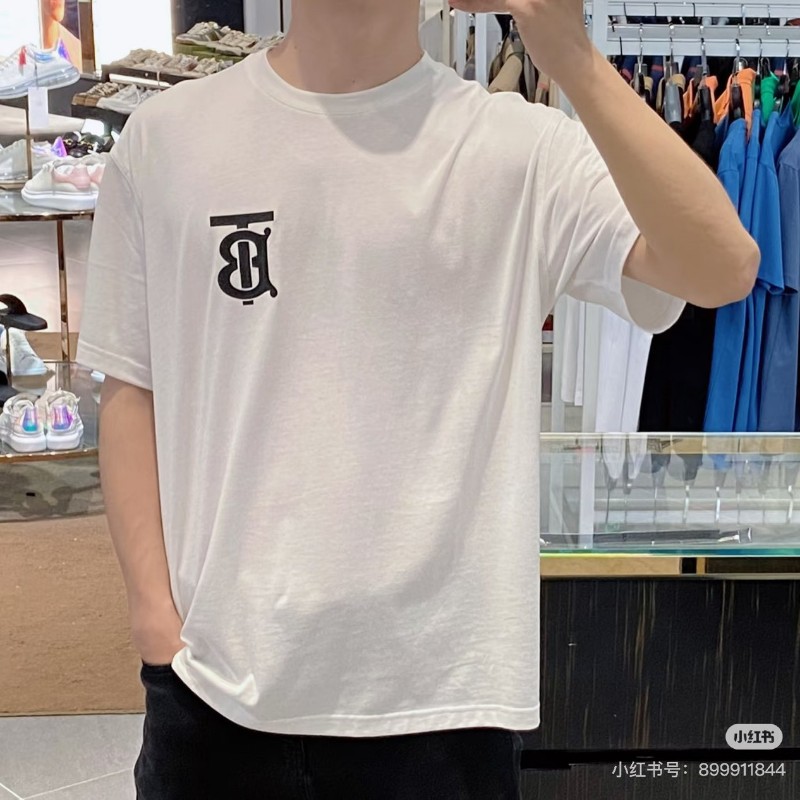 莉亞精品♡Burberry TB印花logo圓領短袖S-1