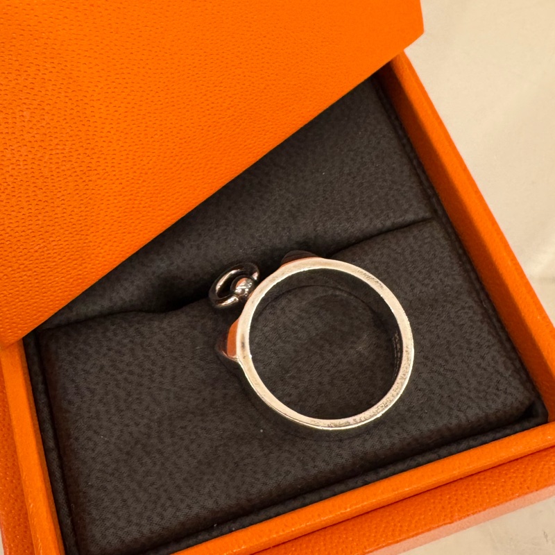 Hermes 銀CDC925銀戒指💍-12
