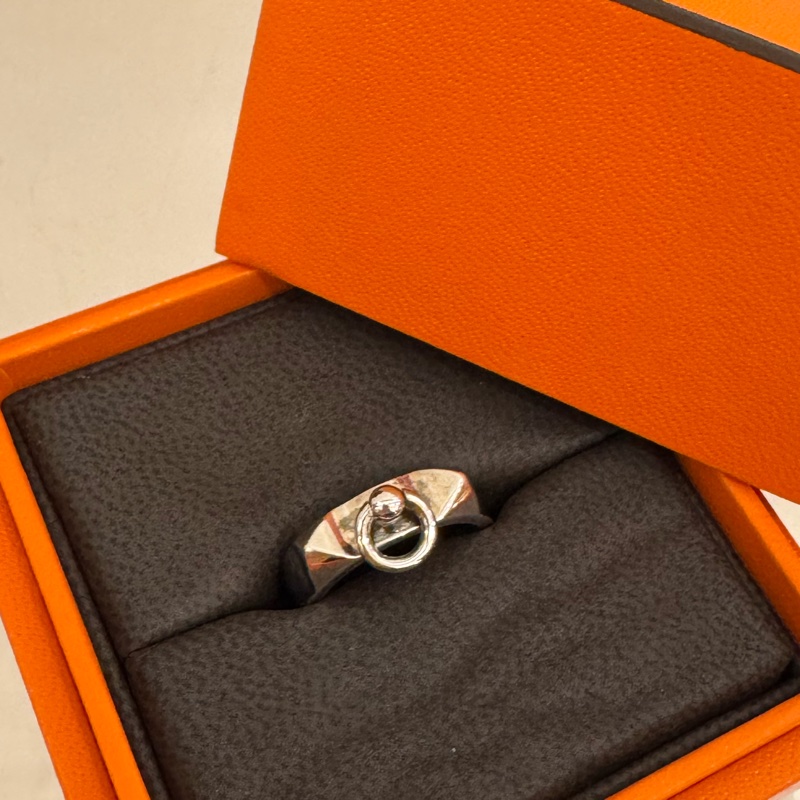 Hermes 銀CDC925銀戒指💍-13