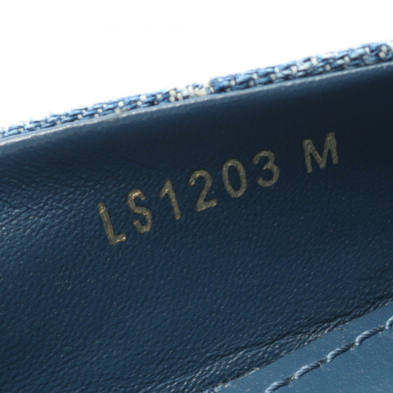 LOUIS VUITTON Nina Ballerina 平底高跟鞋 1ACK9B Monogram 牛仔布 女款 #38 1/2-6