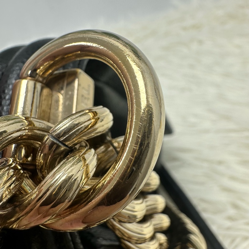 CHANEL LEBOY 黑金魚子醬皮 25cm MEDIUM Size-15