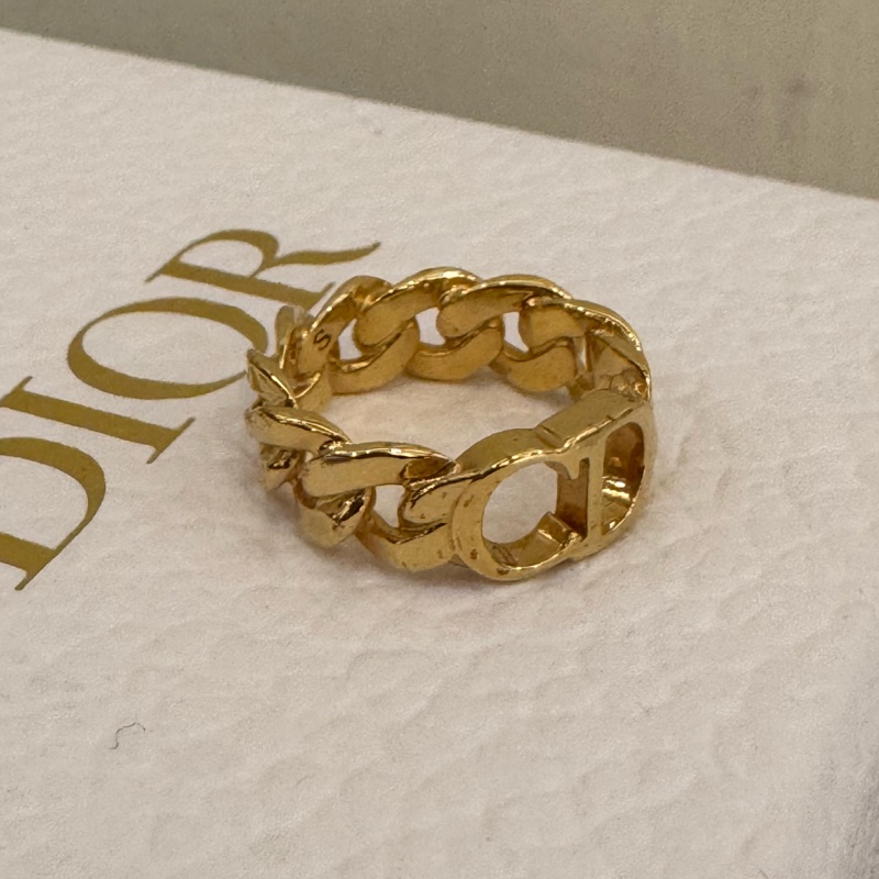 Dior金CD戒指💍(s號)-1