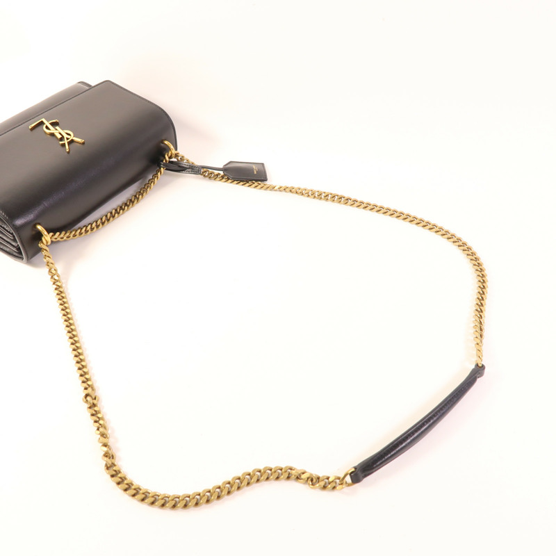 SAINT LAURENT 牛皮皮革Sunset Medium金扣鏈帶肩背袋-5