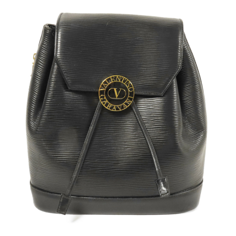 Valentino 牛皮皮革Vintage Backpack金扣背包-0