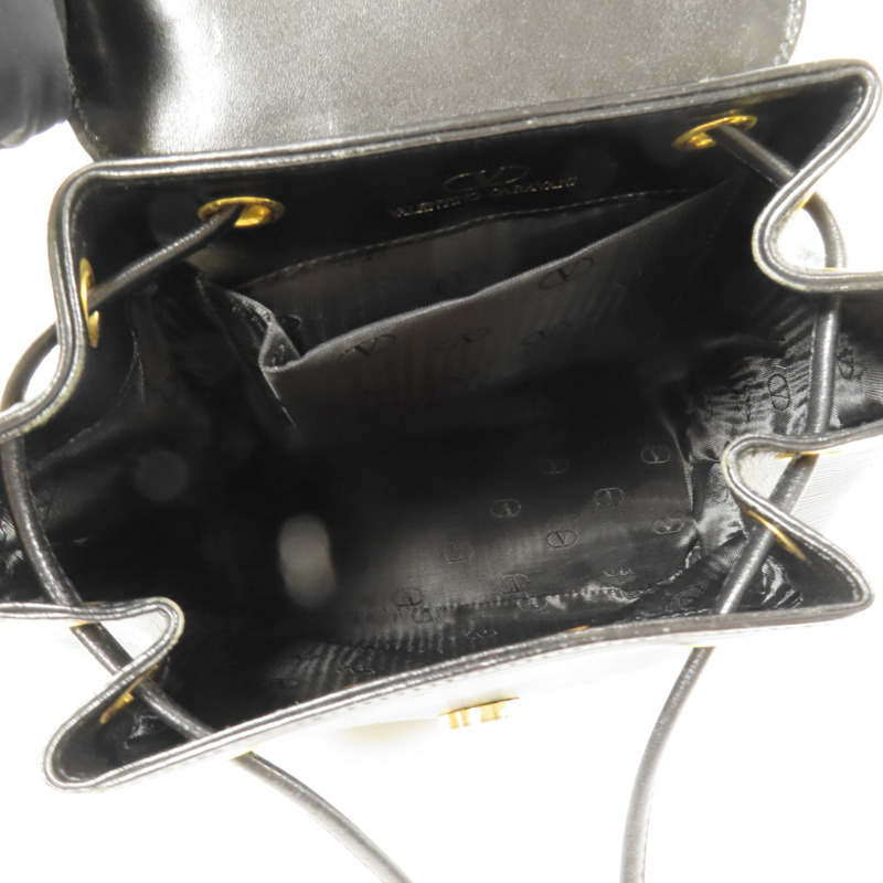 Valentino 牛皮皮革Vintage Backpack金扣背包-4