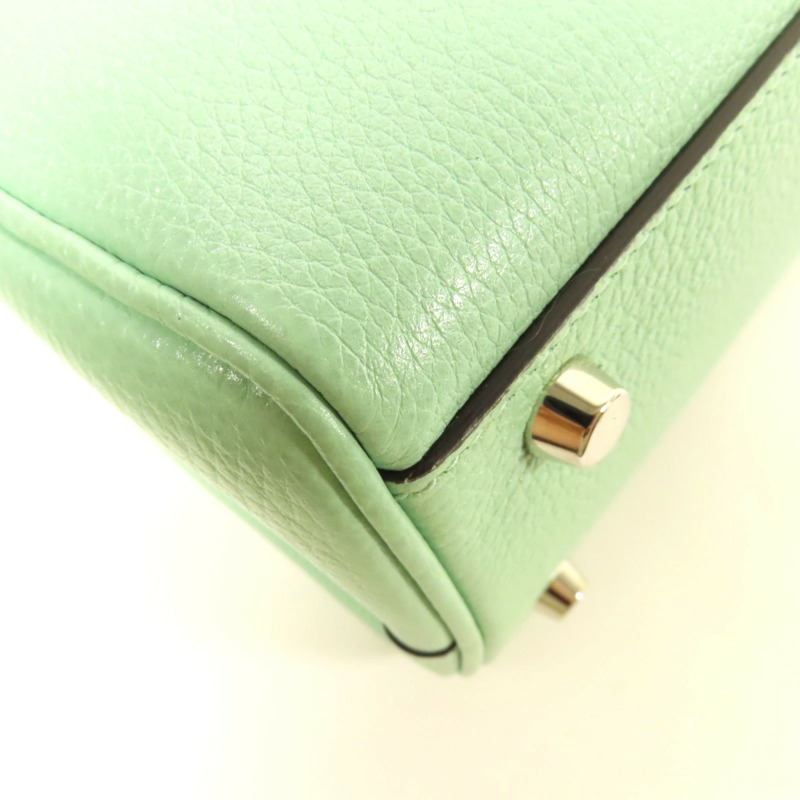 GUCCI 牛皮皮革Shoulder Bag銀扣手挽肩背兩用袋-14