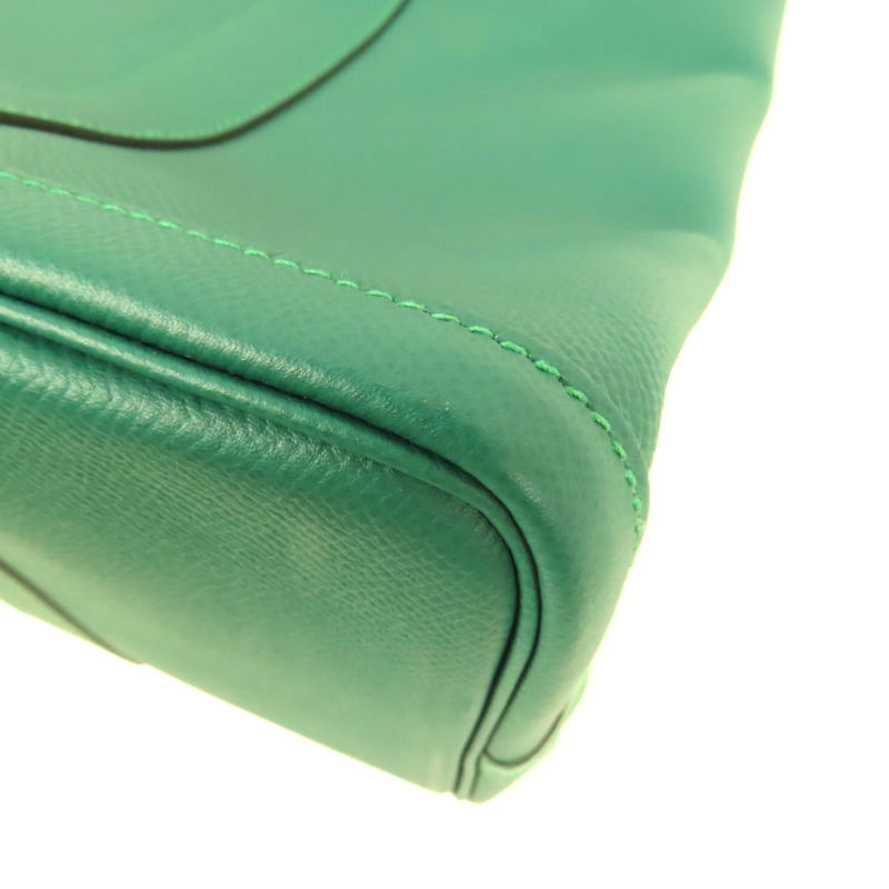 HERMES Epsom皮革Garden Party PM銀扣手挽袋Cactus-9