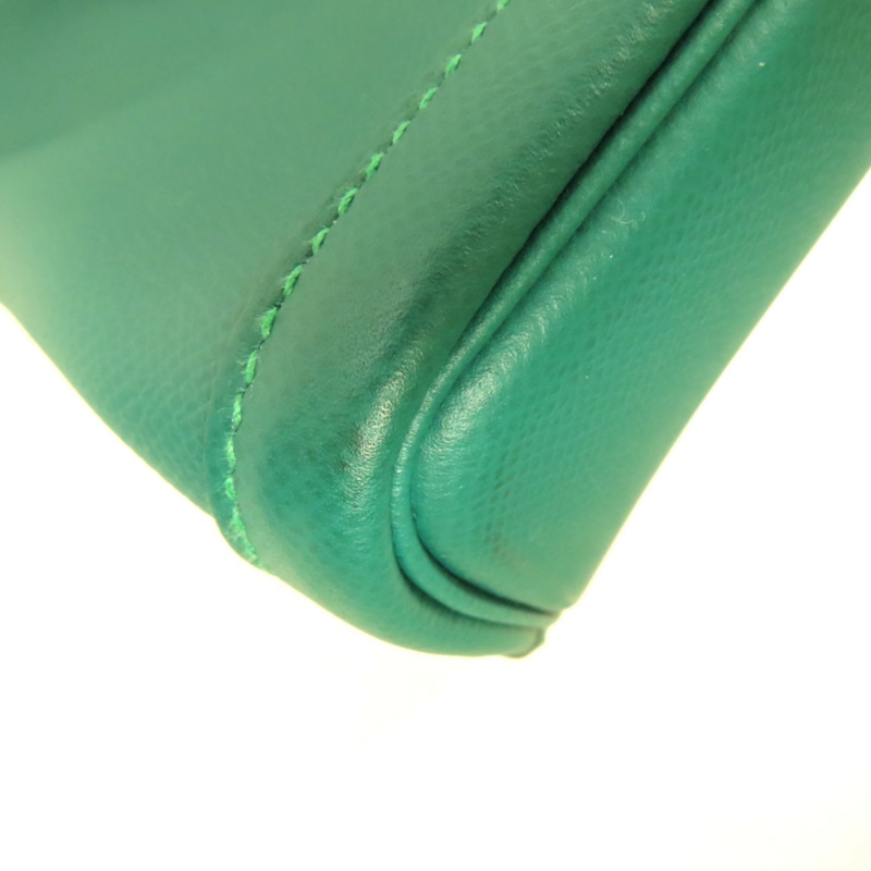 HERMES Epsom皮革Garden Party PM銀扣手挽袋Cactus-10