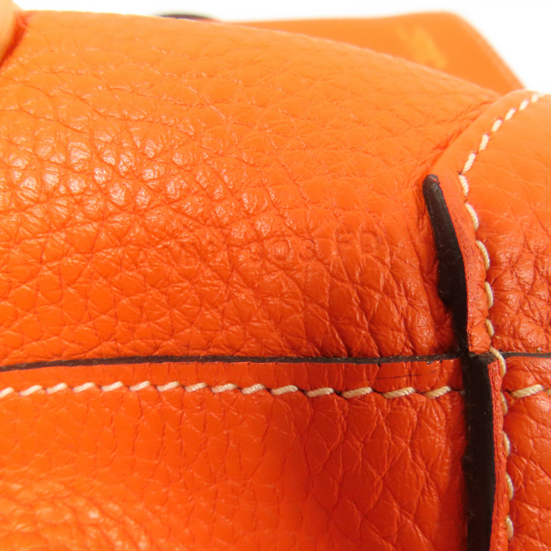 HERMES Clemence皮革Double Sens 35肩背袋Rubis-6