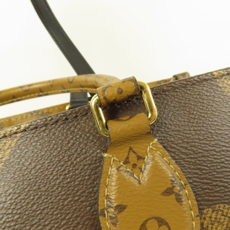 LOUIS VUITTON Monogram Giant On The Go MM金扣手挽肩背兩用袋-7