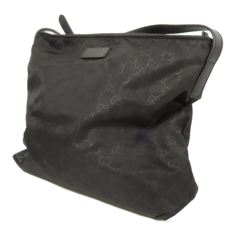 GUCCI 尼龍Shoulder Bag銀扣肩背袋-2