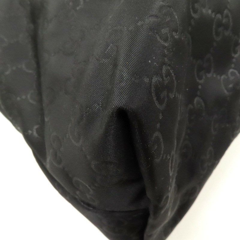 GUCCI 尼龍Shoulder Bag銀扣肩背袋-11