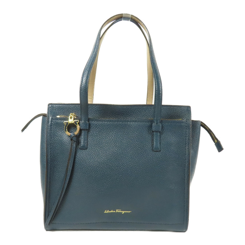 Salvatore Ferragamo 牛皮皮革Shoulder Bag金扣肩背袋-0