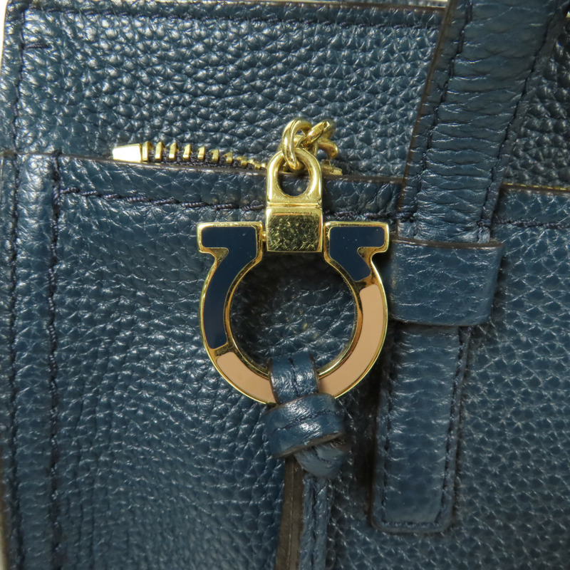 Salvatore Ferragamo 牛皮皮革Shoulder Bag金扣肩背袋-8