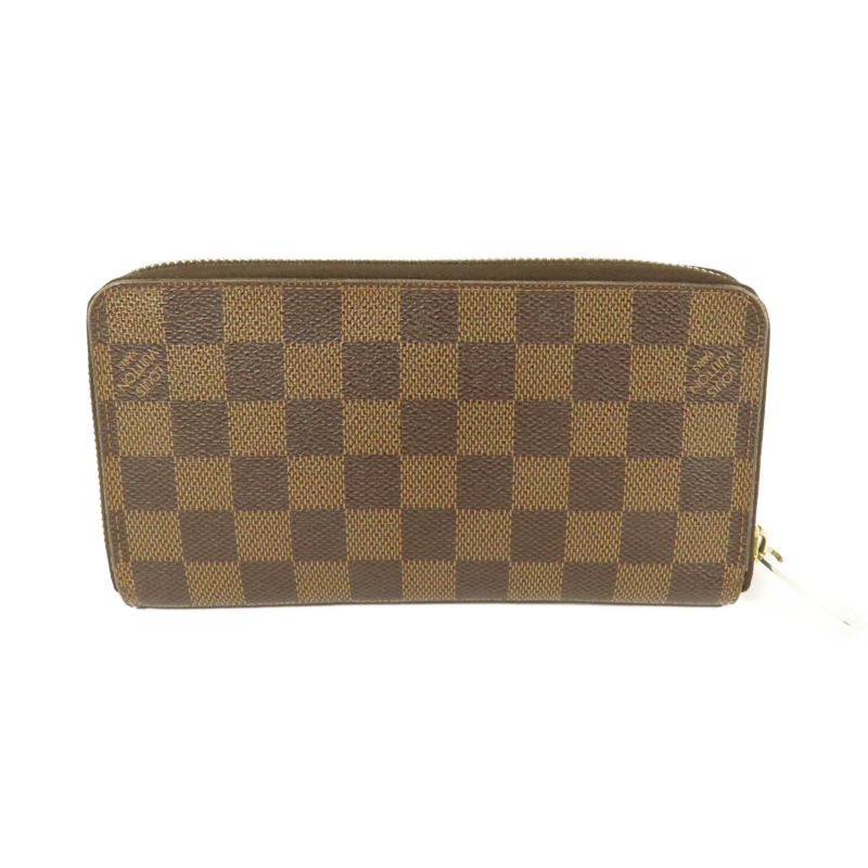 LOUIS VUITTON Damier Zippy Wallet金扣長錢包-1