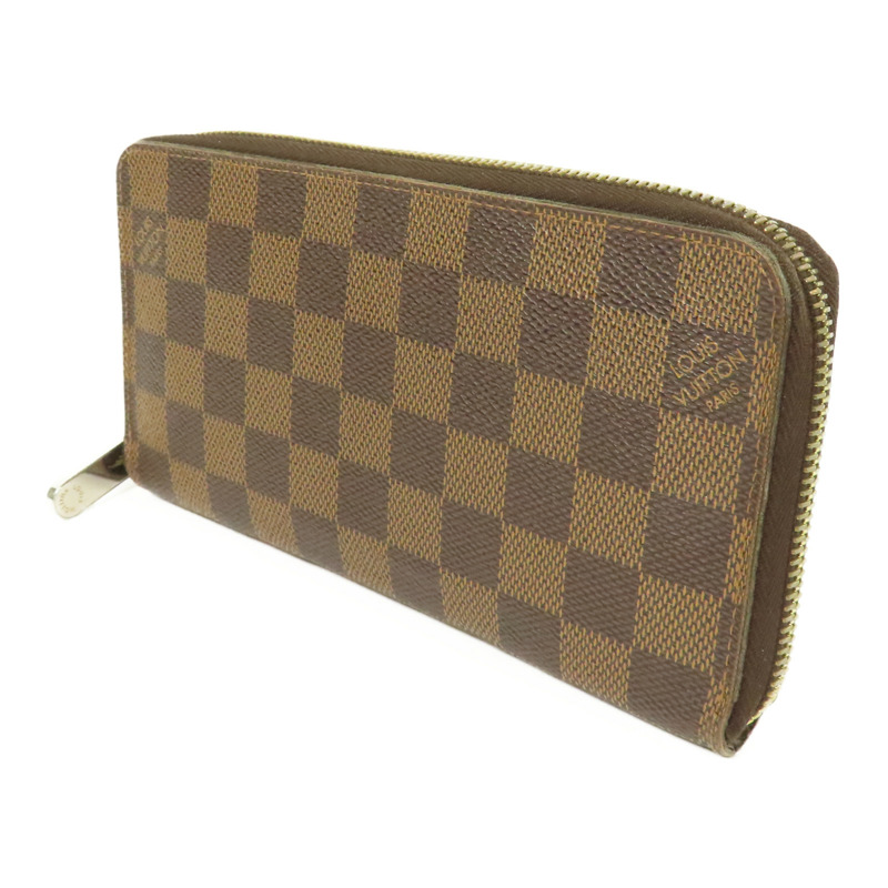 LOUIS VUITTON Damier Zippy Wallet金扣長錢包-2