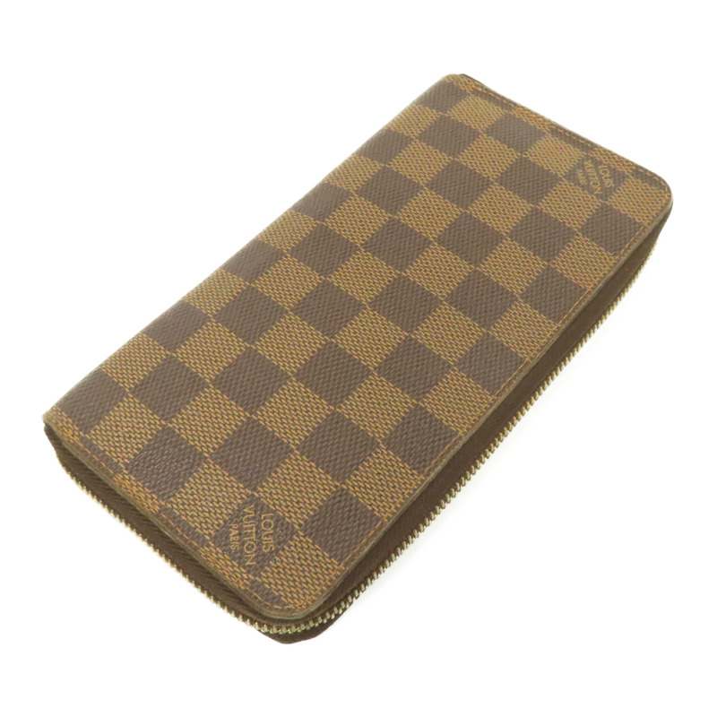 LOUIS VUITTON Damier Zippy Wallet金扣長錢包-3