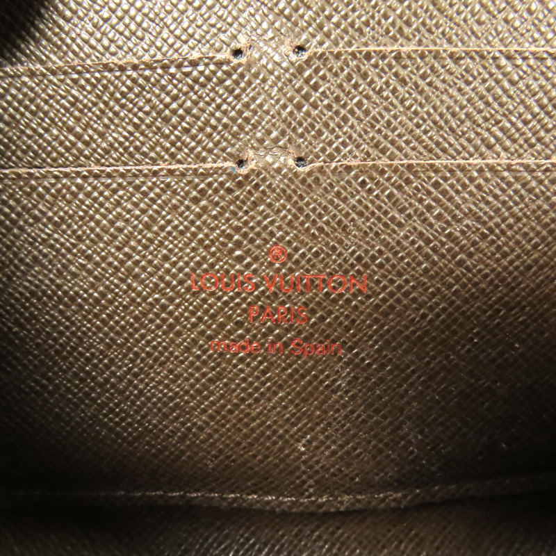 LOUIS VUITTON Damier Zippy Wallet金扣長錢包-7