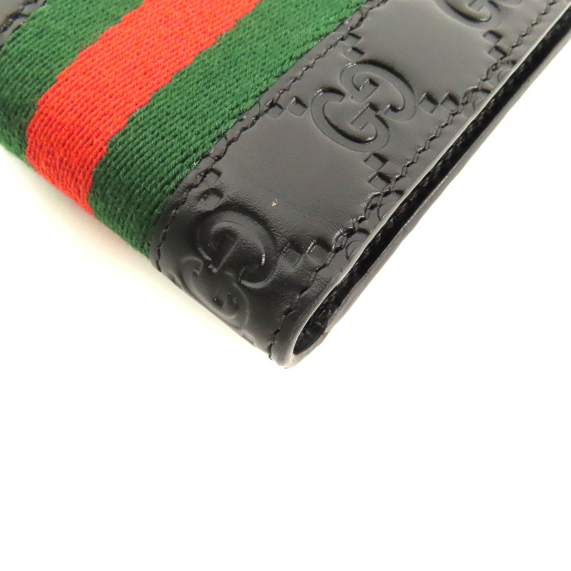 GUCCI 牛皮皮革GG Supreme Wallet錢包-8