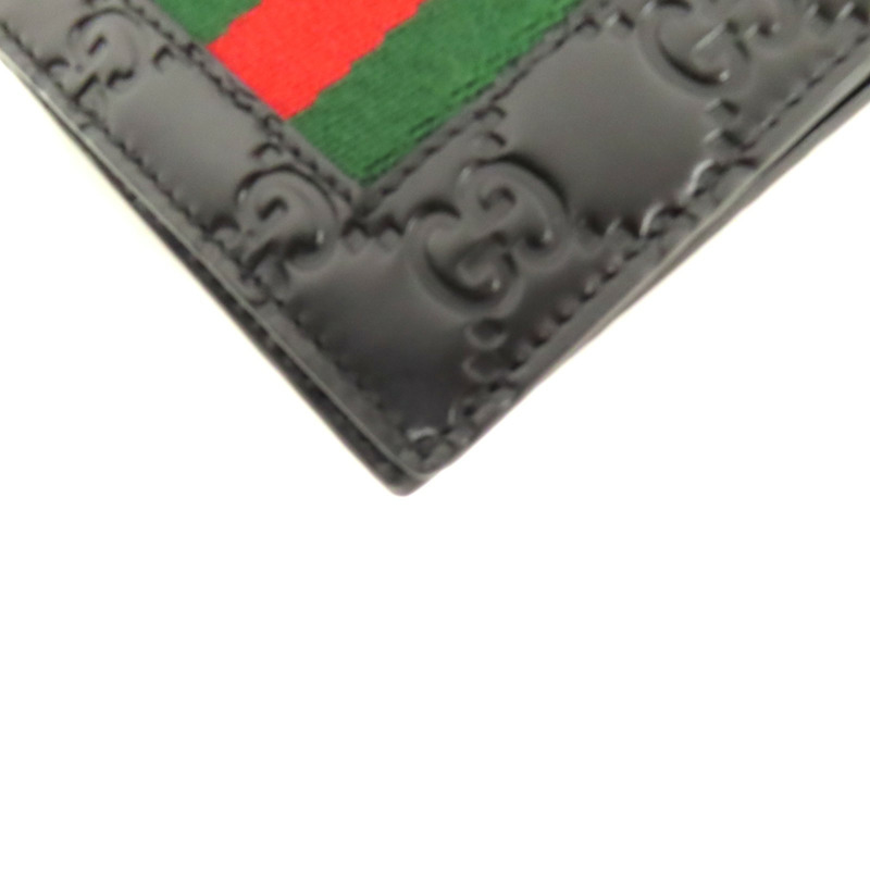 GUCCI 牛皮皮革GG Supreme Wallet錢包-9