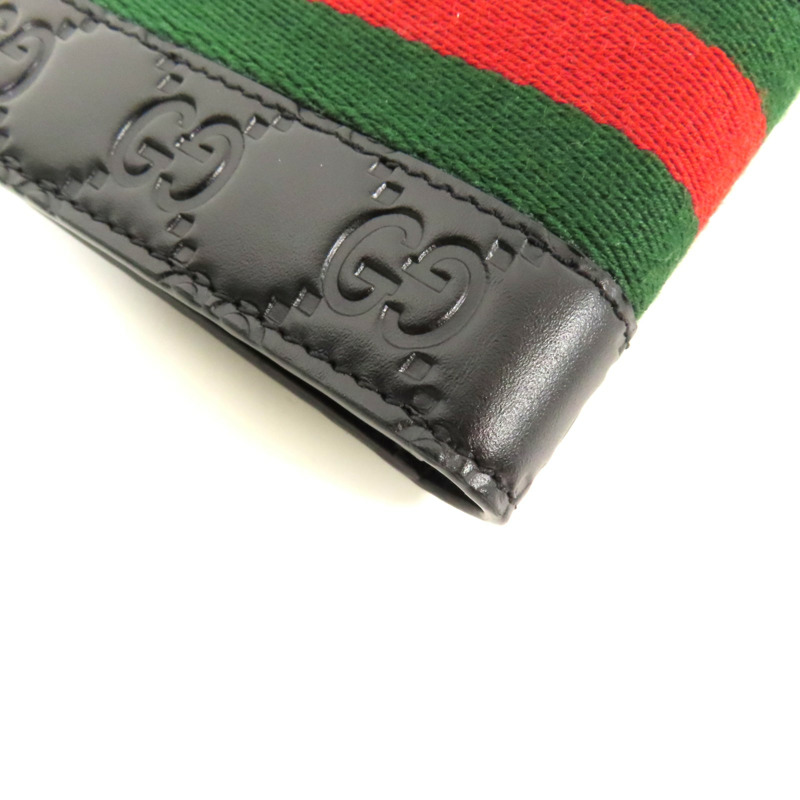 GUCCI 牛皮皮革GG Supreme Wallet錢包-10