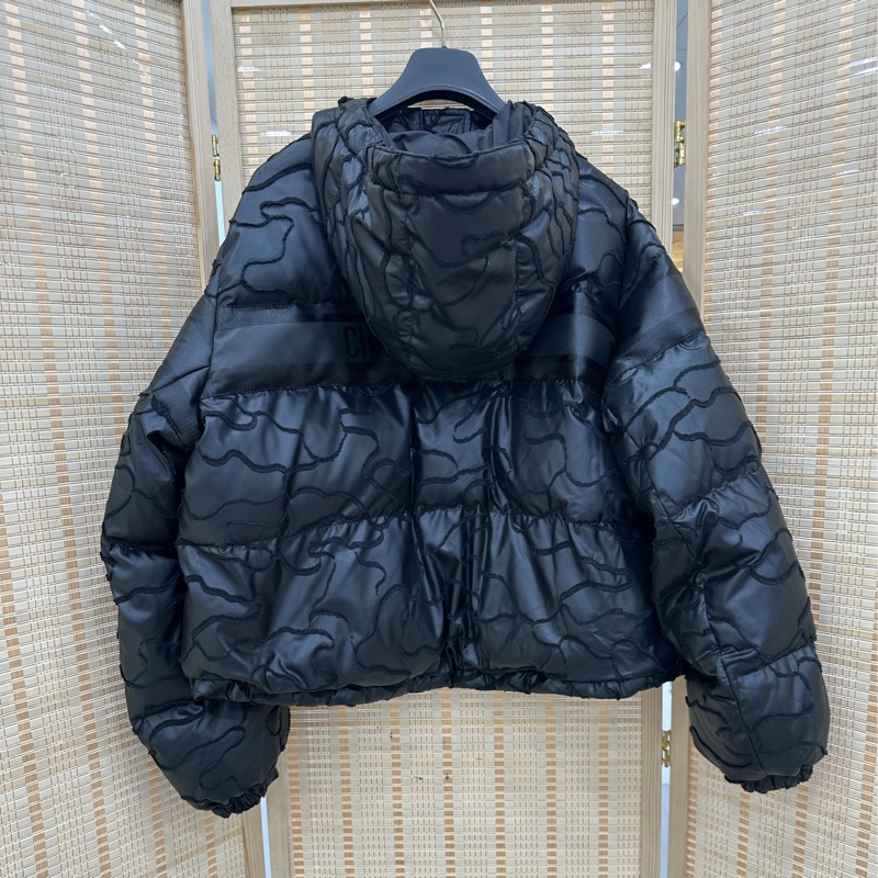 Dior 羽絨棉衣 深藍色暗紋S碼 上身無敵好看-1