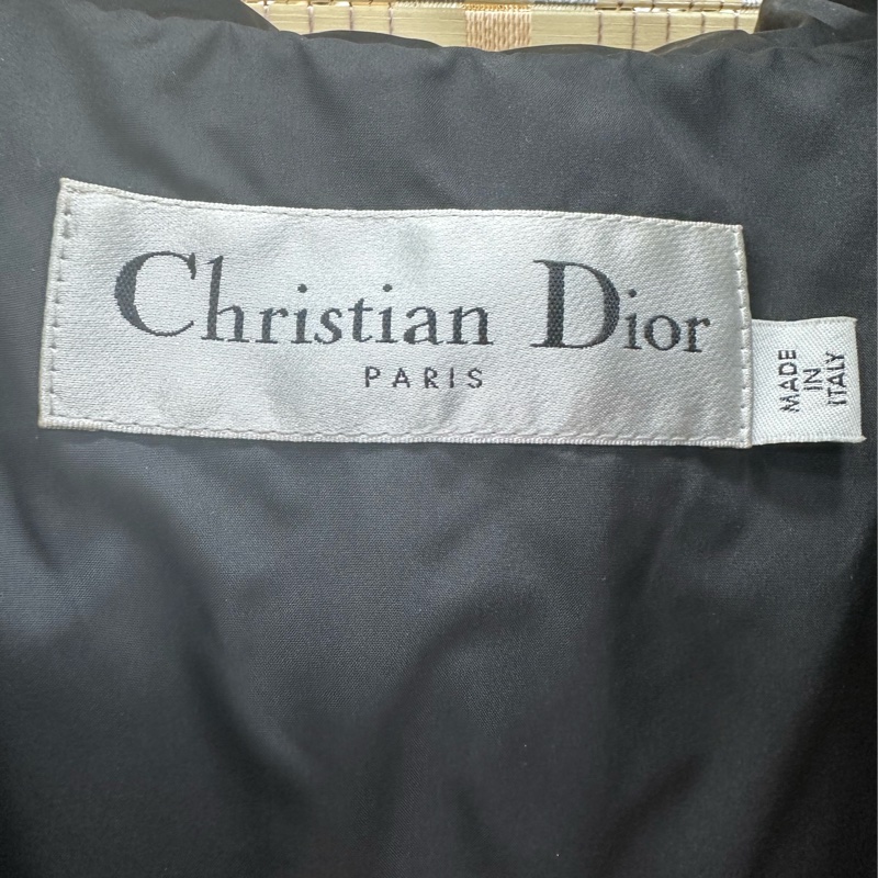 Dior 羽絨棉衣 深藍色暗紋S碼 上身無敵好看-2