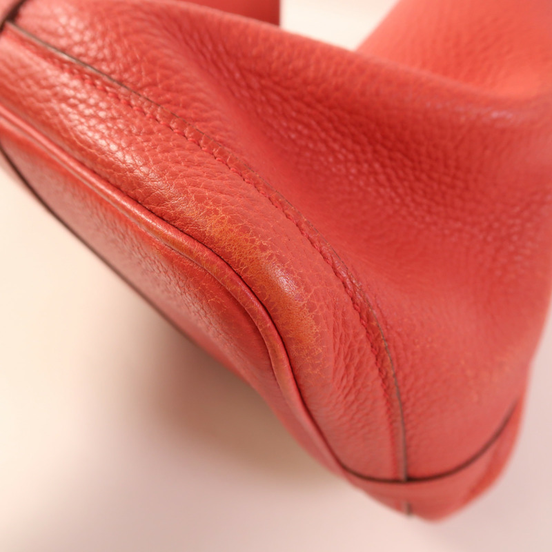 HERMES Negonda皮革Garden Party PM銀扣手挽袋Bougainvillier-9