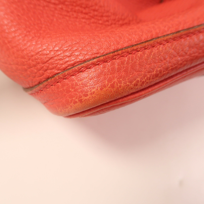 HERMES Negonda皮革Garden Party PM銀扣手挽袋Bougainvillier-10