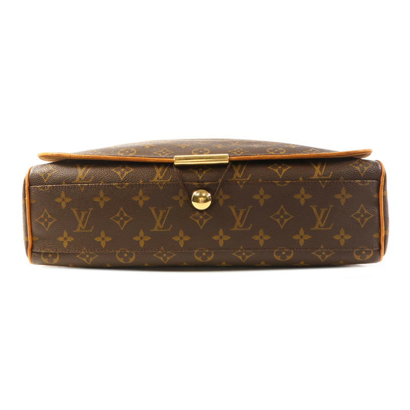 LOUIS VUITTON Monogram Abbesses金扣肩背袋棕色-3