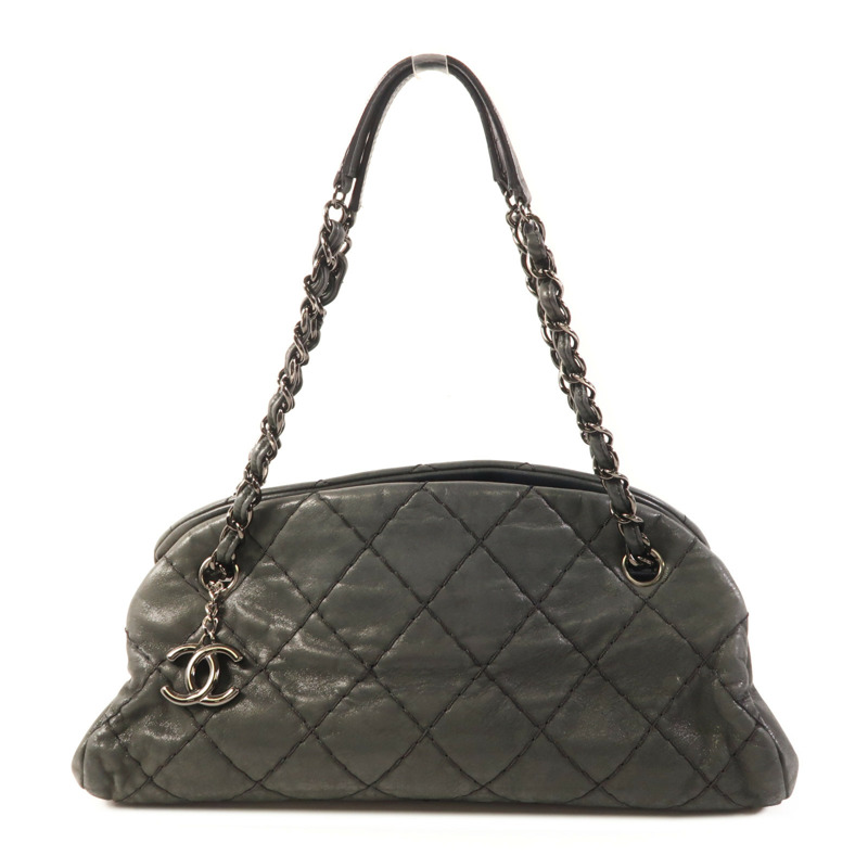 CHANEL 牛皮皮革Shoulder Bag鏈帶肩背袋-0