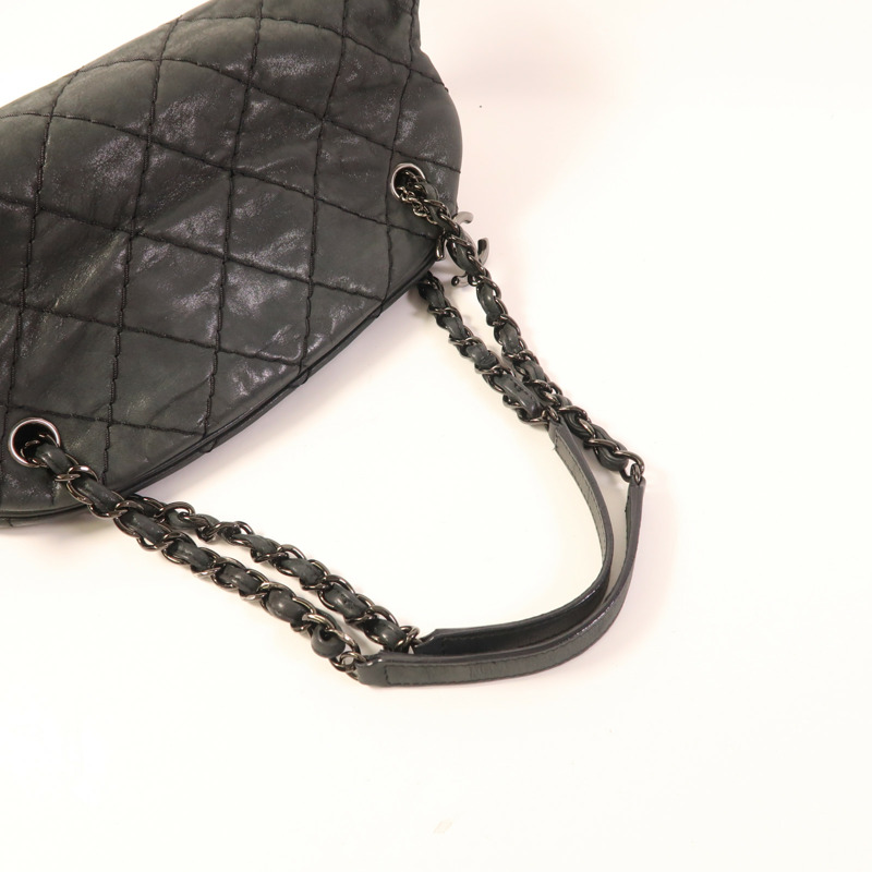 CHANEL 牛皮皮革Shoulder Bag鏈帶肩背袋-5