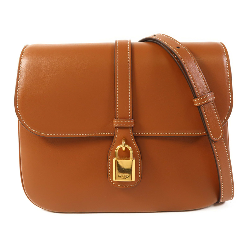 CELINE 牛皮皮革Shoulder Bag金扣肩背袋-0