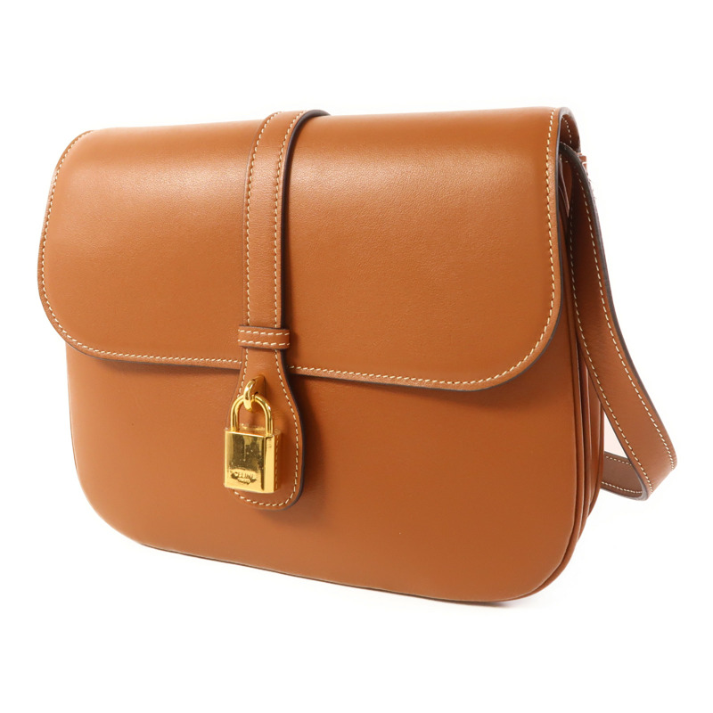 CELINE 牛皮皮革Shoulder Bag金扣肩背袋-2