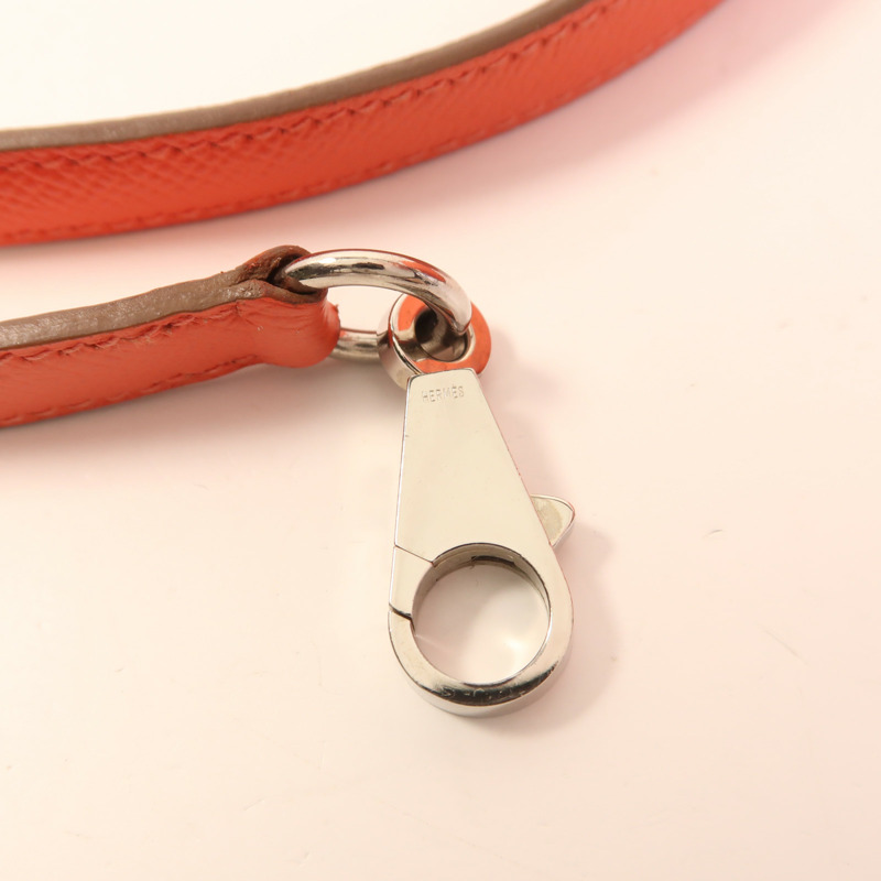 HERMES Epsom皮革Bolide 27銀扣手挽肩背兩用袋T5 Rose Jaipur-9