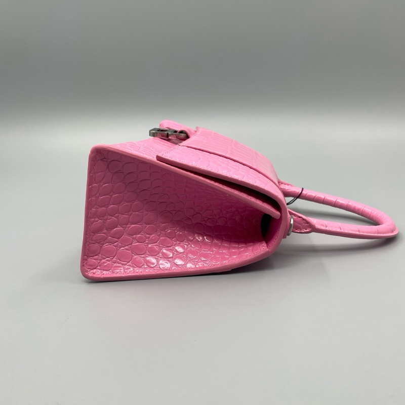 Balenciaga 巴黎世家鱷魚壓紋沙漏S號手提斜背包-4