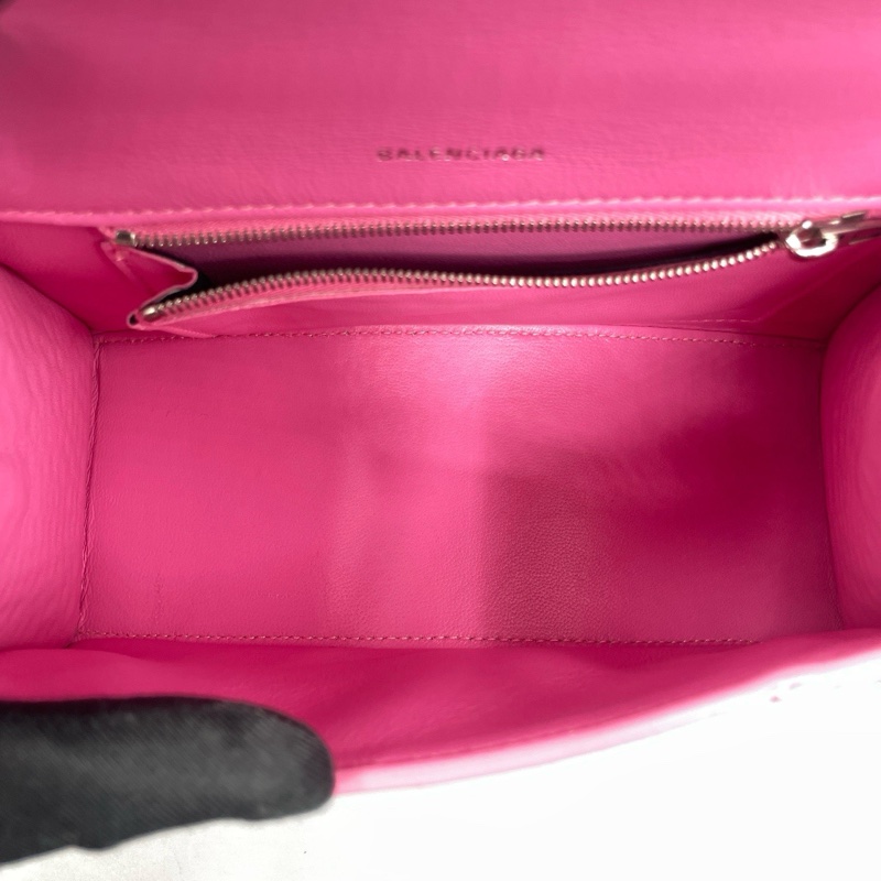 Balenciaga 巴黎世家鱷魚壓紋沙漏S號手提斜背包-8