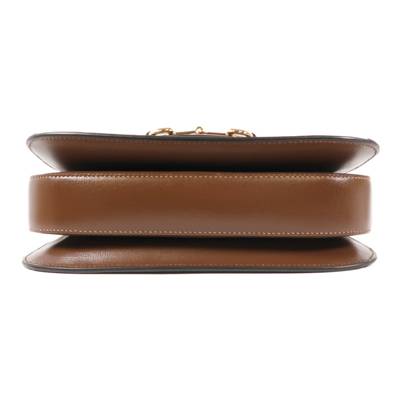 GUCCI 塗層帆布Horsebit 1955 MM金扣肩背袋-3