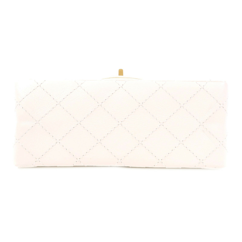 CHANEL 牛皮皮革2.55 20cm Chain Shoulder金扣鏈帶肩背袋-3