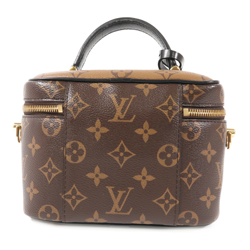 LOUIS VUITTON Monogram Reverse Vanity PM金扣手挽肩背兩用袋-1