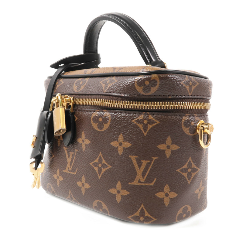 LOUIS VUITTON Monogram Reverse Vanity PM金扣手挽肩背兩用袋-2
