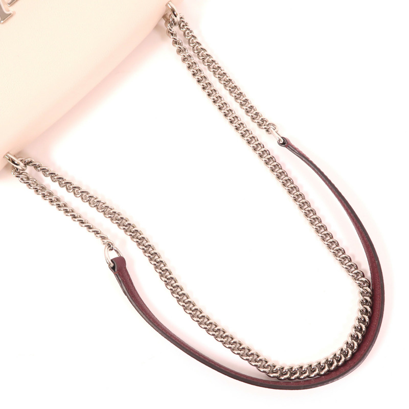 LOUIS VUITTON 牛皮皮革My Lockme銀扣肩背袋-7