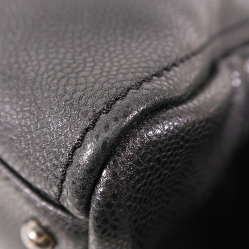 CHANEL 牛皮皮革Shoulder Bag銀扣鏈帶肩背袋-10