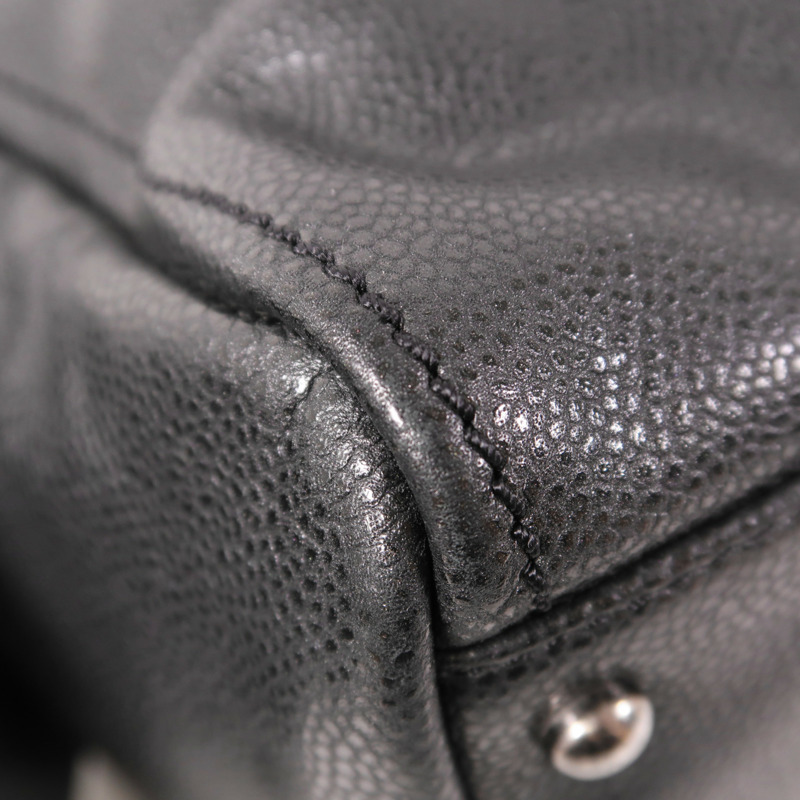 CHANEL 牛皮皮革Shoulder Bag銀扣鏈帶肩背袋-11