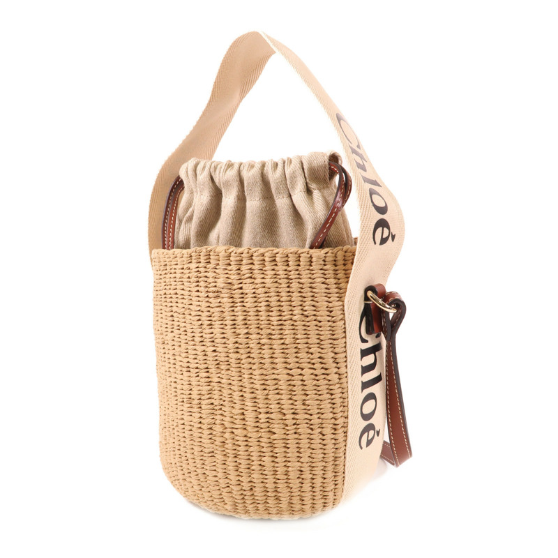 Chloe Raffia Woody Bucket Bag金扣手挽肩背兩用袋-2
