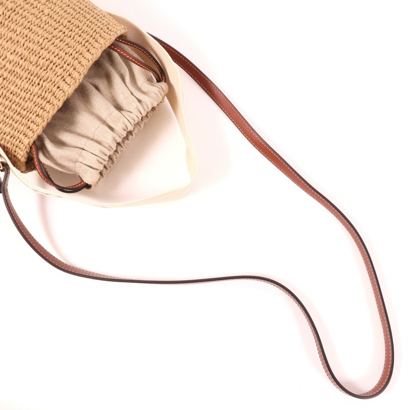 Chloe Raffia Woody Bucket Bag金扣手挽肩背兩用袋-6