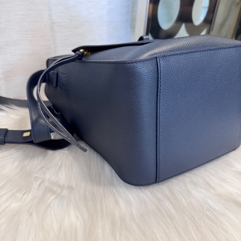 Loewe Small-Hammock 深藍牛皮小號吊床包 近全新-5
