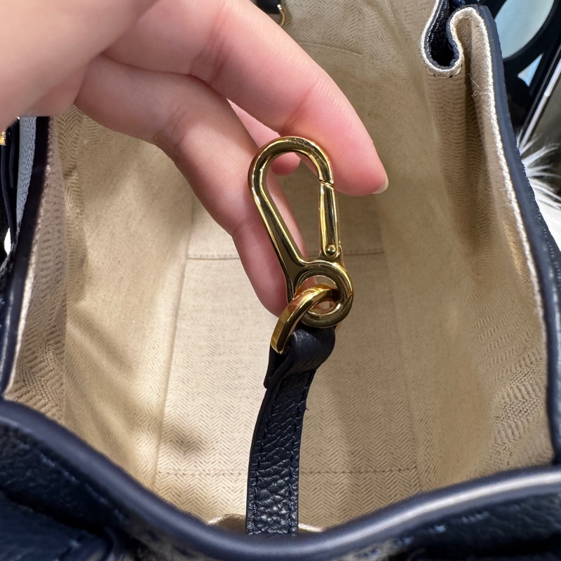 Loewe Small-Hammock 深藍牛皮小號吊床包 近全新-8